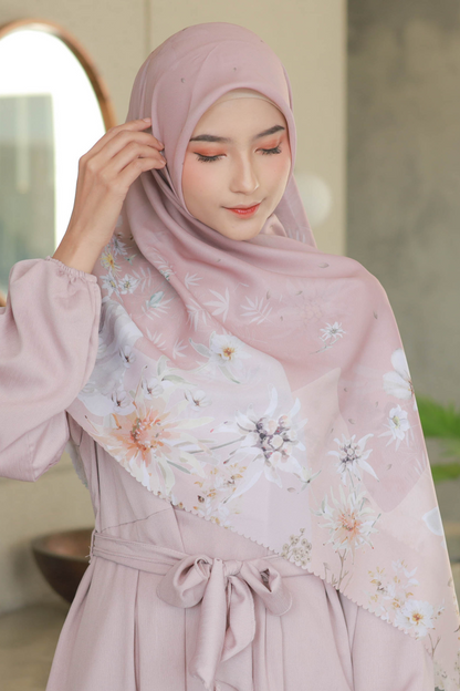Edelweiss JUMBO - Scarf Square Premium Polycotton XL - Australia Pink - EJ09.4