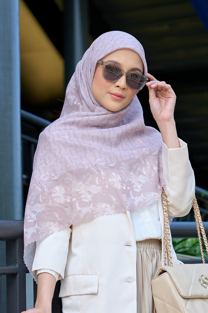 [ BUY 3 GET 1 FREE HIJAB ] Emily - Scarf Square Premium Polycotton | MONO CHOCOCINO - EM28.34