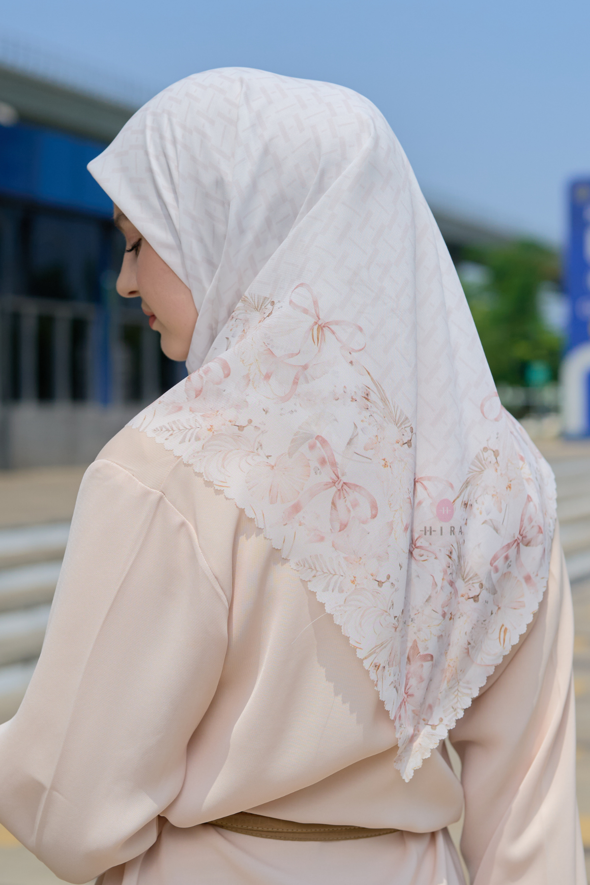 [ BUY 3 GET 1 FREE HIJAB ] Emily - Scarf Square Premium Polycotton | MONO PEARL - EM28.37
