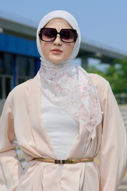 [ BUY 3 GET 1 FREE HIJAB ] Emily - Scarf Square Premium Polycotton | MONO PEARL - EM28.37