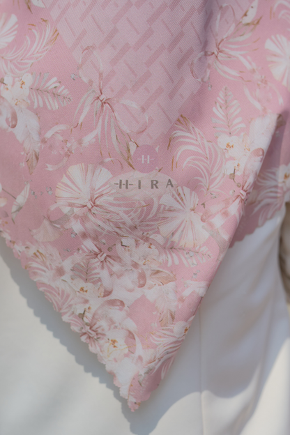 [ BUY 3 GET 1 FREE HIJAB ] Emily - Scarf Square Premium Polycotton | MONO ROSE - EM28.38