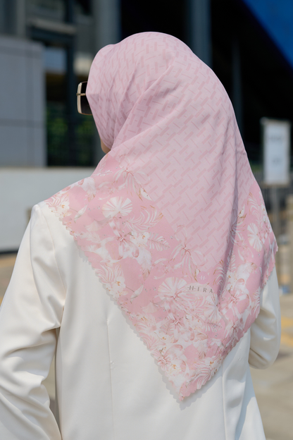 [ BUY 3 GET 1 FREE HIJAB ] Emily - Scarf Square Premium Polycotton | MONO ROSE - EM28.38