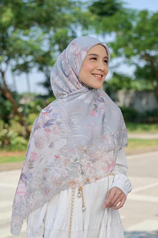 [ BUY 3 GET 1 FREE HIJAB ] Emily - Scarf Square Premium Polycotton | COQUETTE DESERT - EM28.42