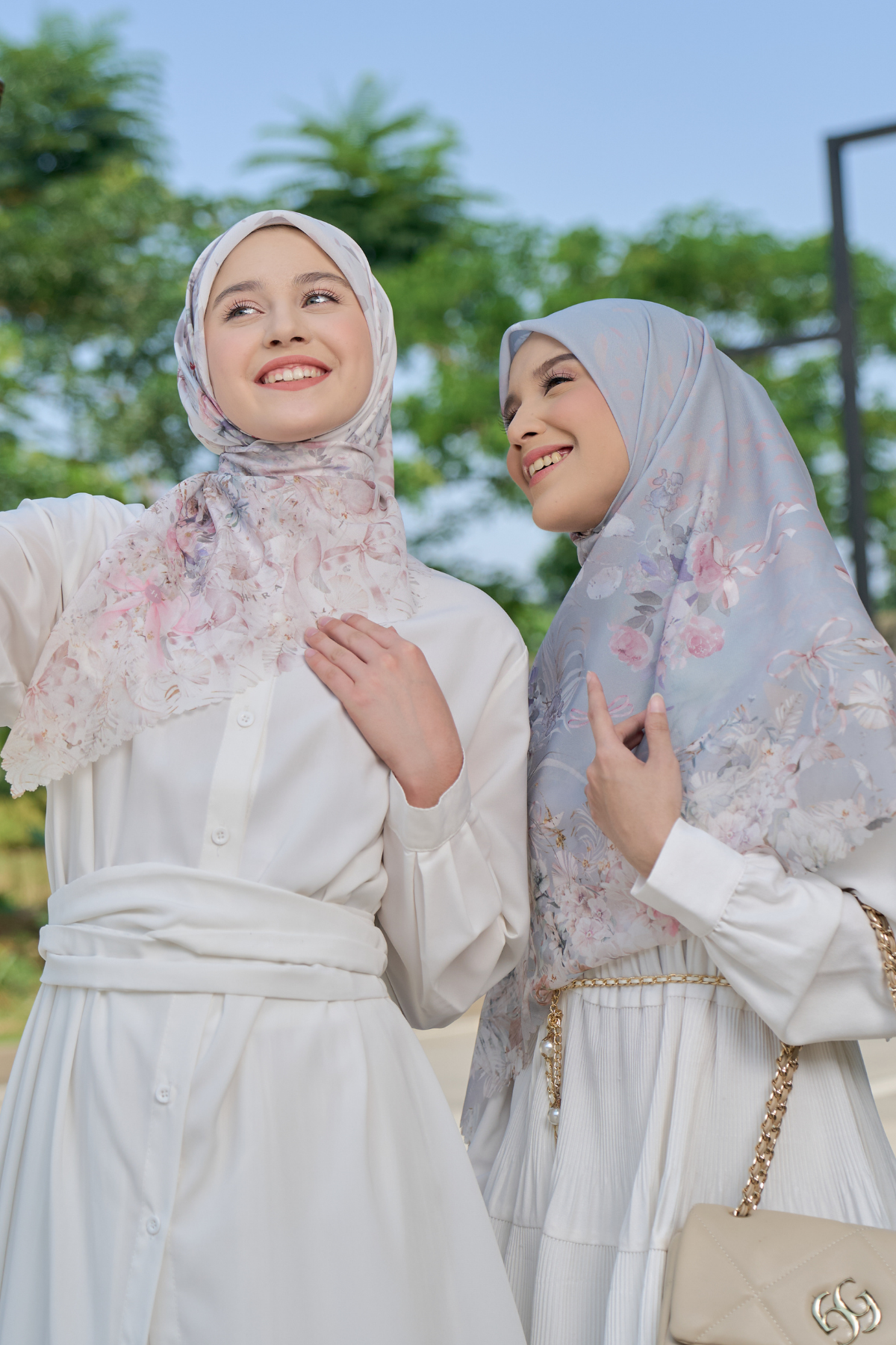 [ BUY 3 GET 1 FREE HIJAB ] Emily - Scarf Square Premium Polycotton | COQUETTE DESERT - EM28.42