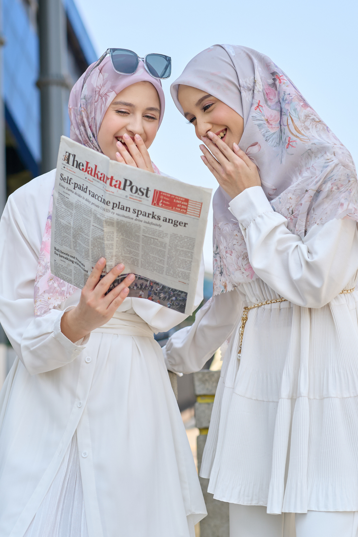 [ BUY 3 GET 1 FREE HIJAB ] Emily - Scarf Square Premium Polycotton | COQUETTE SAND - EM28.44