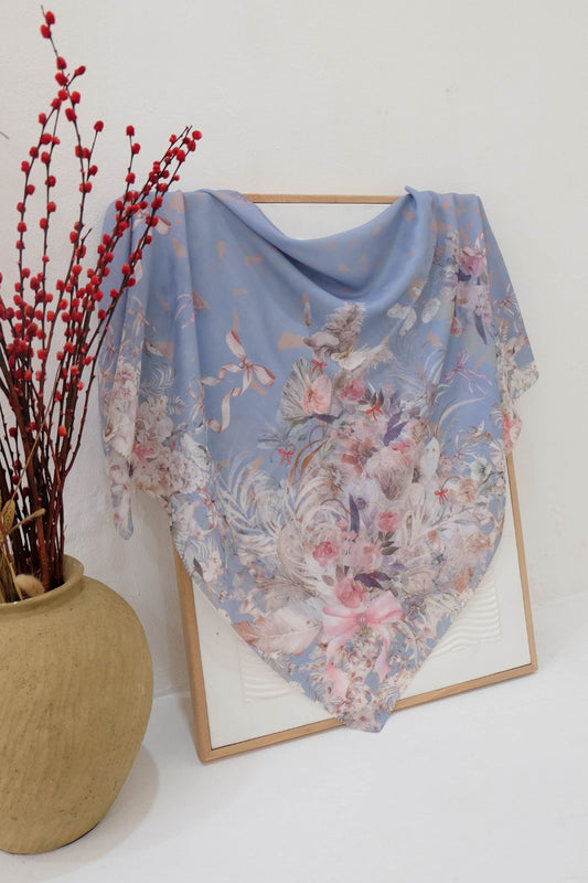 [ BUY 3 GET 1 FREE HIJAB ] Emily Scarf Voal | Coquette Artic - EV25.17