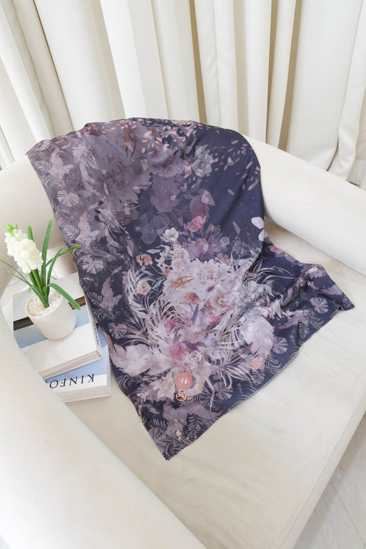 [ BUY 3 GET 1 FREE HIJAB ] Emily Scarf Voal | Black - EV25.1