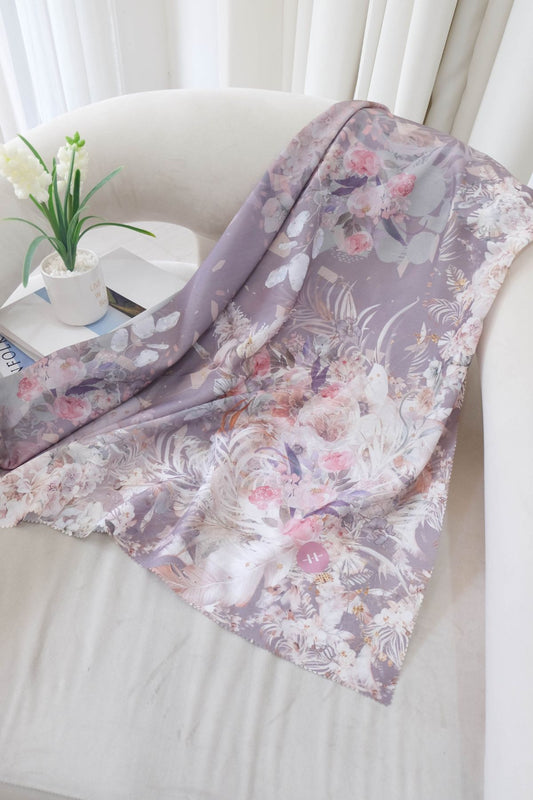 [ BUY 3 GET 1 FREE HIJAB ] Emily Scarf Voal | Cocoa Grey - EV25.2
