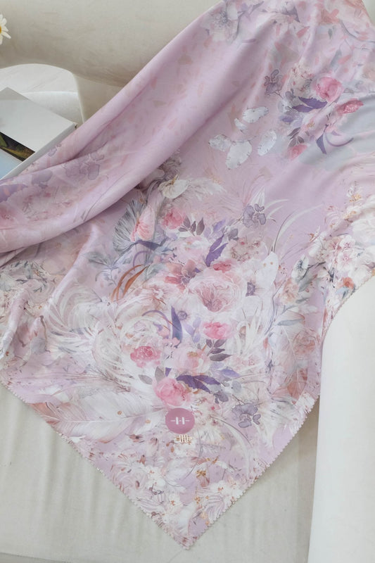 [ BUY 3 GET 1 FREE HIJAB ] Emily Scarf Voal | Silky Pink - EV25.8