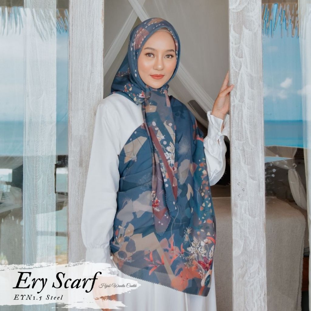 [DISKON AMBYAR] Last Stock Scarf Motif Hijabwanitacantik Series Hijab Kerudung Printing Motif