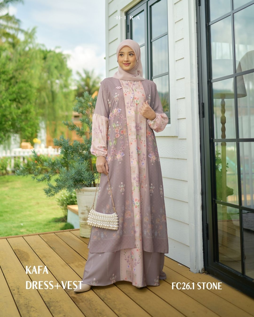 Kafa Dress & Vest - Stone