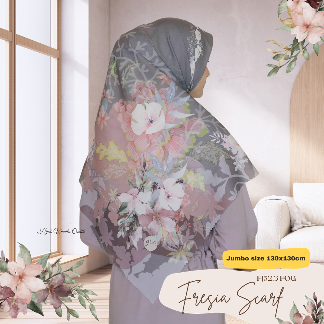 Fresia Scarf JUMBO - FJ52.3 Fog