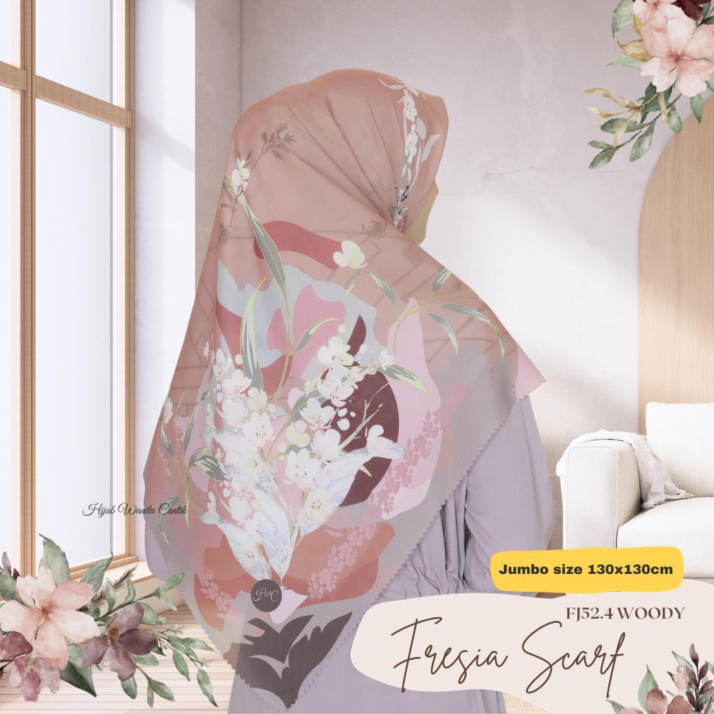 Fresia Scarf JUMBO - FJ52.4 Woody