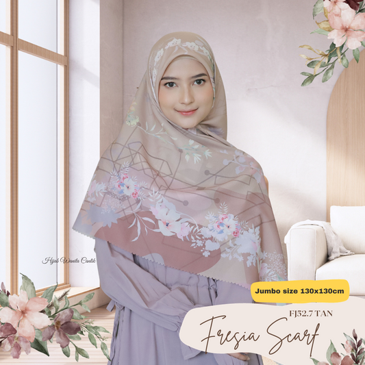 Fresia Scarf JUMBO - FJ52.7 Tan