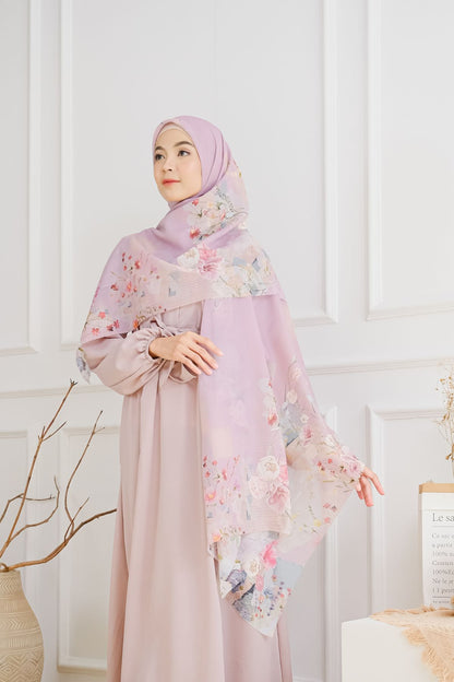[ BUY 3 GET 1 FREE HIJAB ] Florence - Scarf Square British Voal - Sassy Pink - FL24.8