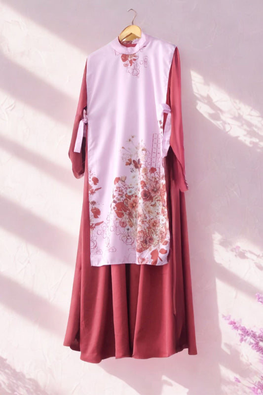 Gea Dress & Vest - GDS7.2 Maroon