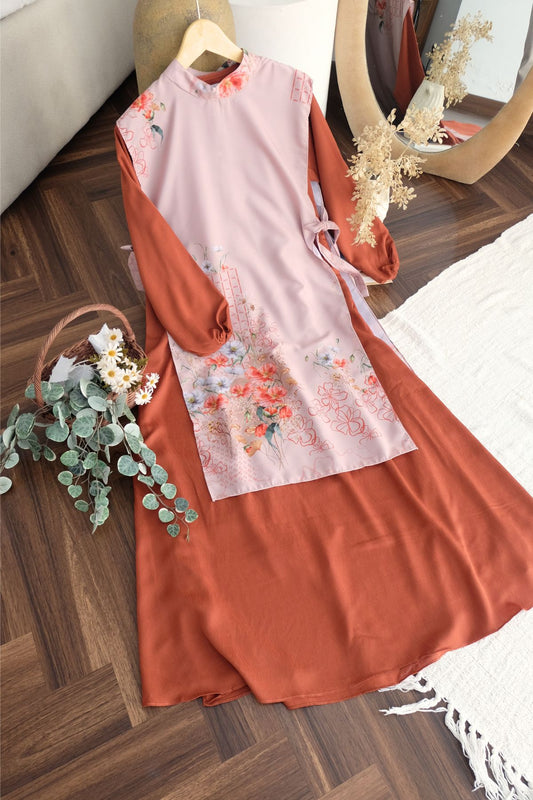 Gea Dress & Vest - GDS7.3 Brick
