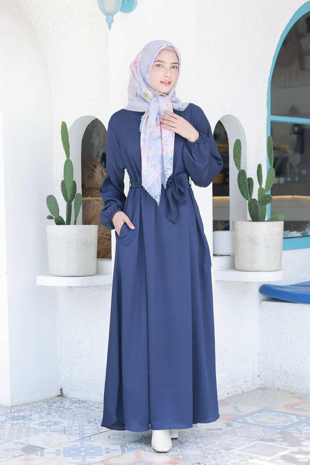 [CLEARANCE SALE] Gea Dress - GE45.1 Navy