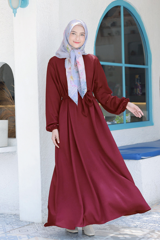 [CLEARANCE SALE] Gea Dress - GE45.2 Maroon