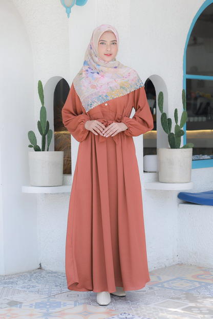 [CLEARANCE SALE] Gea Dress - GE45.4 Brick