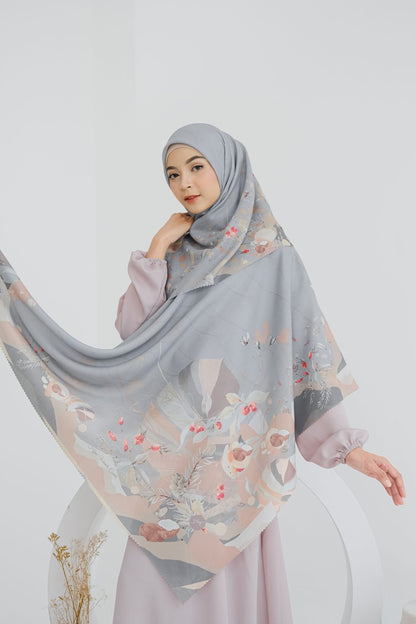 [ BUY 3 GET 1 FREE HIJAB ] Coconut Scarf - SG93.3 Grey
