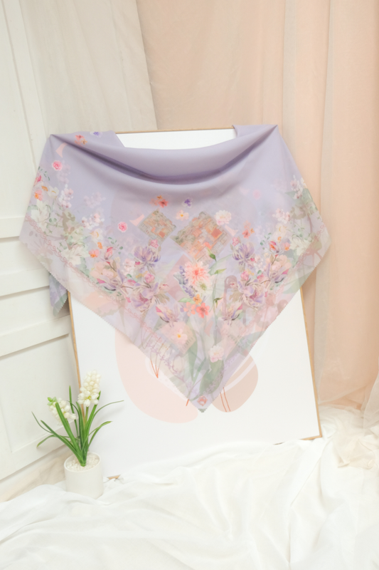 Leaf Kafa Scarf - KF30.9 VK30.9 JF30.9 Grey