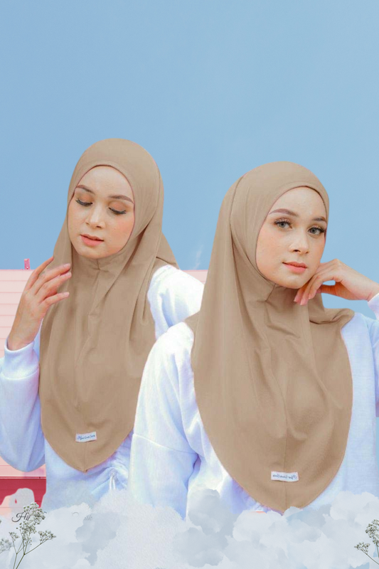 Instan Jennie Sporty Hijab - HLS1.4 Choco