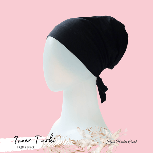 Inner Turki Katun Tanpa Cepol - IK58.1 Black