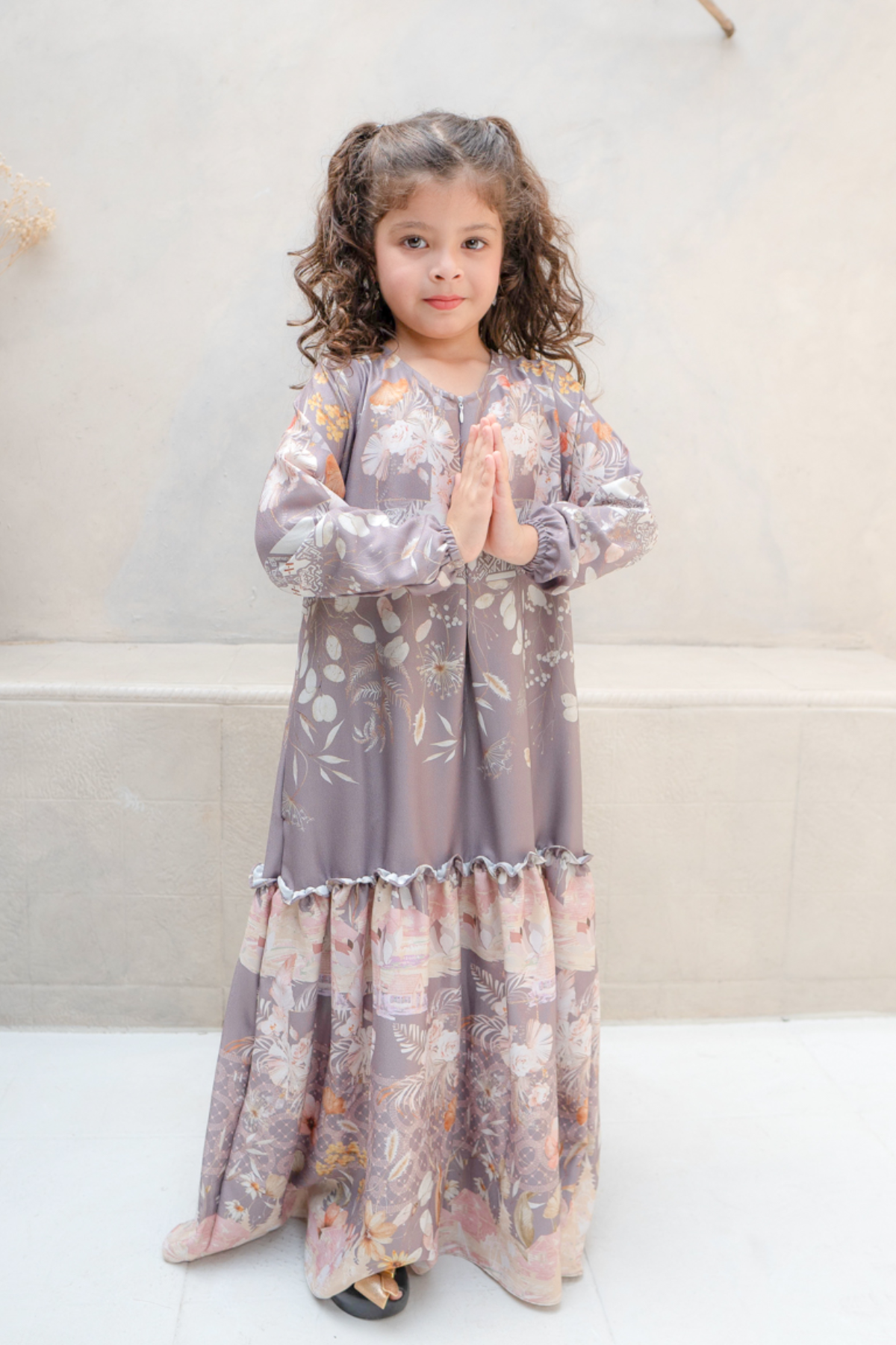 Rumah Senja Dress Girl Family Set | Sarimbit Lebaran - JA25.2 Brown