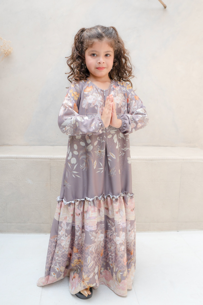 Rumah Senja Dress Girl Family Set | Sarimbit Lebaran - JA25.2 Brown