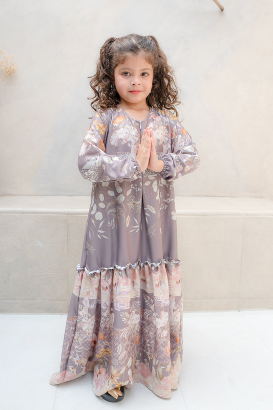 Rumah Senja Dress Girl Family Set | Sarimbit Lebaran - JA25.2 Brown