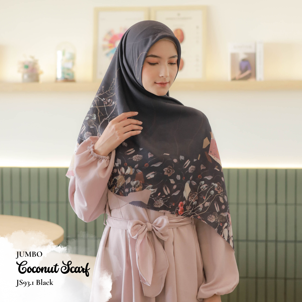 Coconut Scarf Jumbo - JS93.1 Black