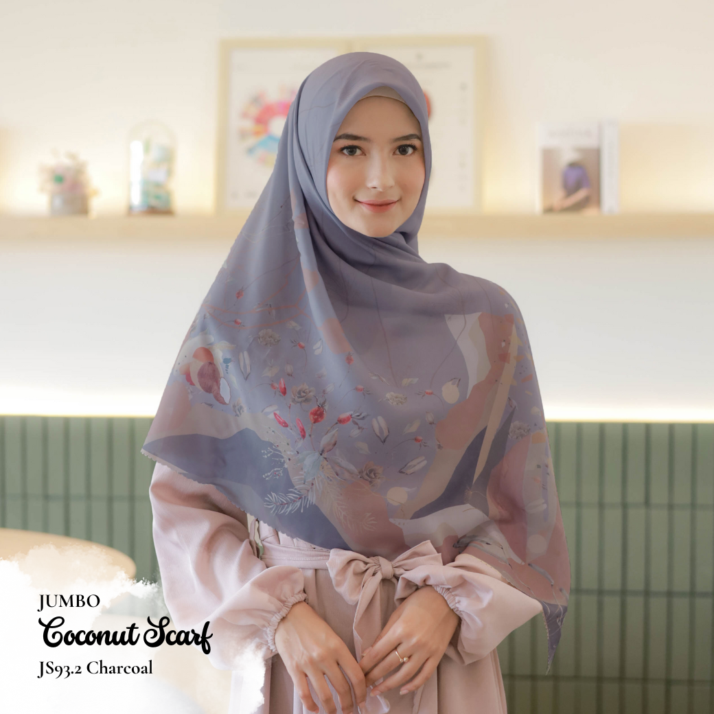 Coconut Scarf Jumbo - JS93.2 Charcoal