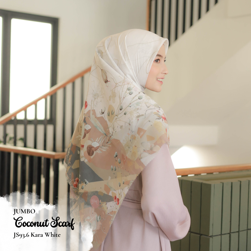 Coconut Scarf Jumbo - JS93.6 Kara White