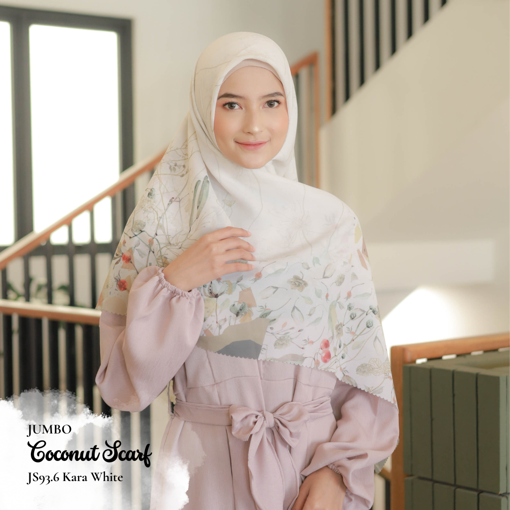 Coconut Scarf Jumbo - JS93.6 Kara White