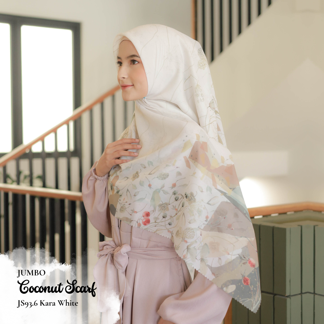 Coconut Scarf Jumbo - JS93.6 Kara White