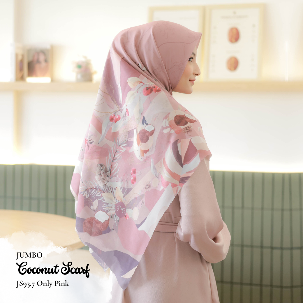 Coconut Scarf Jumbo - JS93.7 Only Pink