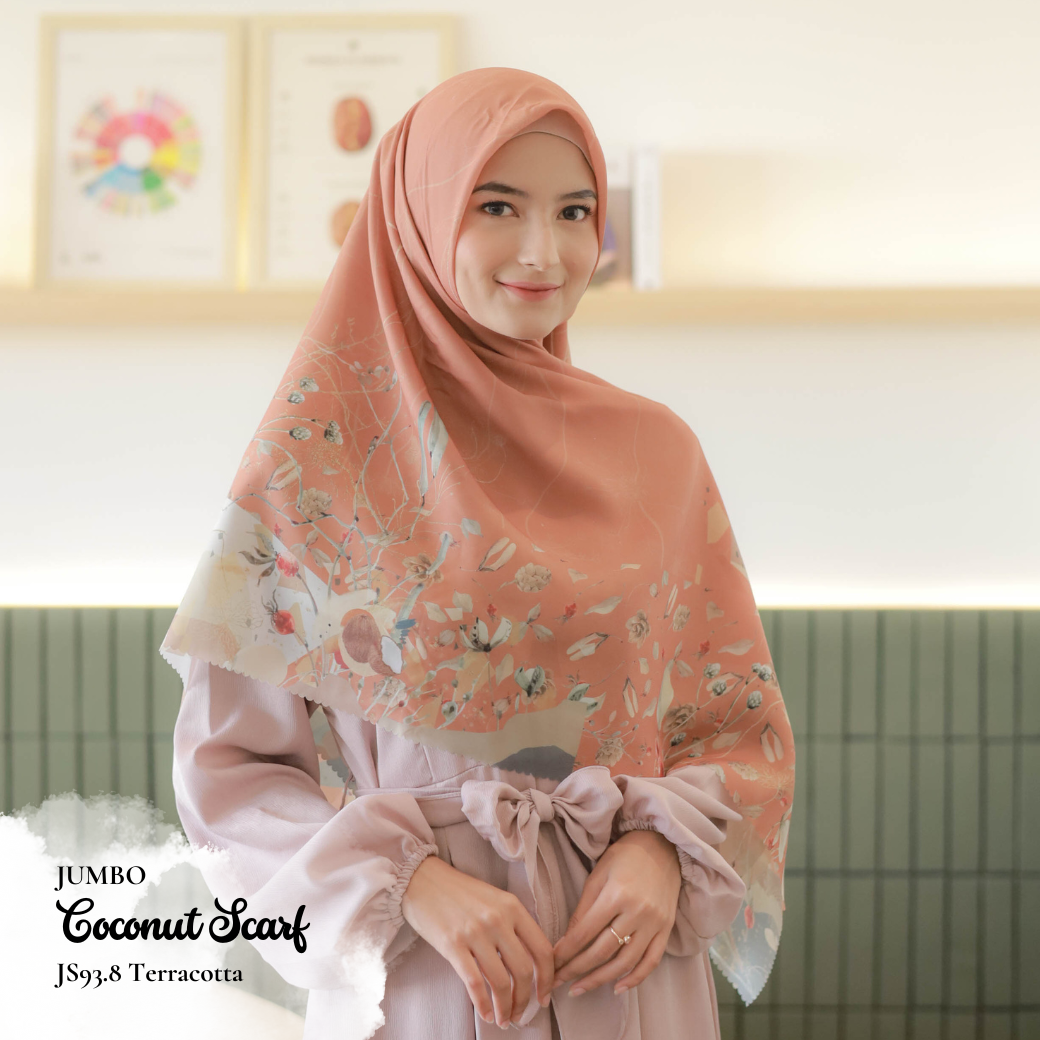 Coconut Scarf Jumbo - JS93.8 Terracotta