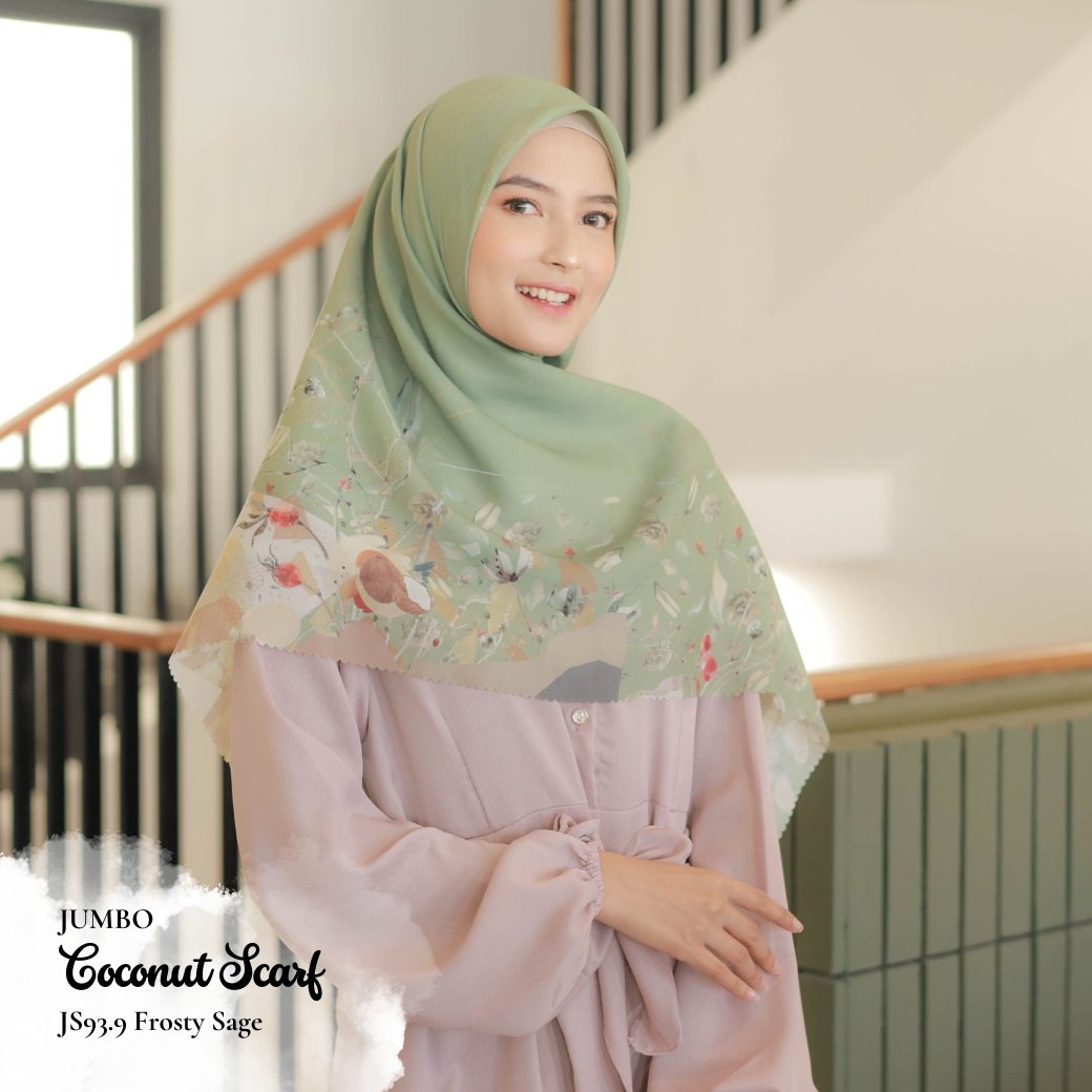 Coconut Scarf Jumbo - JS93.9 Frosty Sage