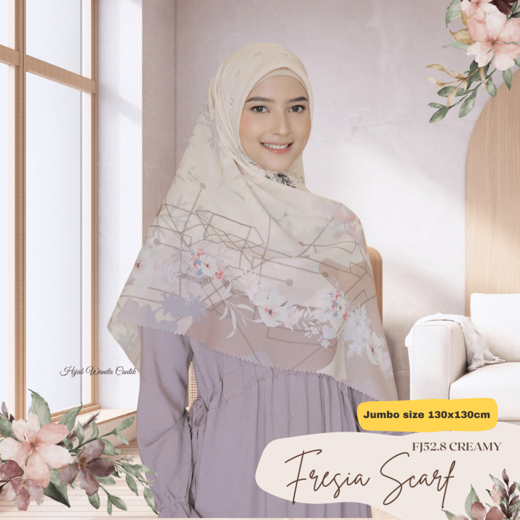 [DISKON AMBYAR] Last Stock Scarf Motif Hijabwanitacantik Series Hijab Kerudung Printing Motif