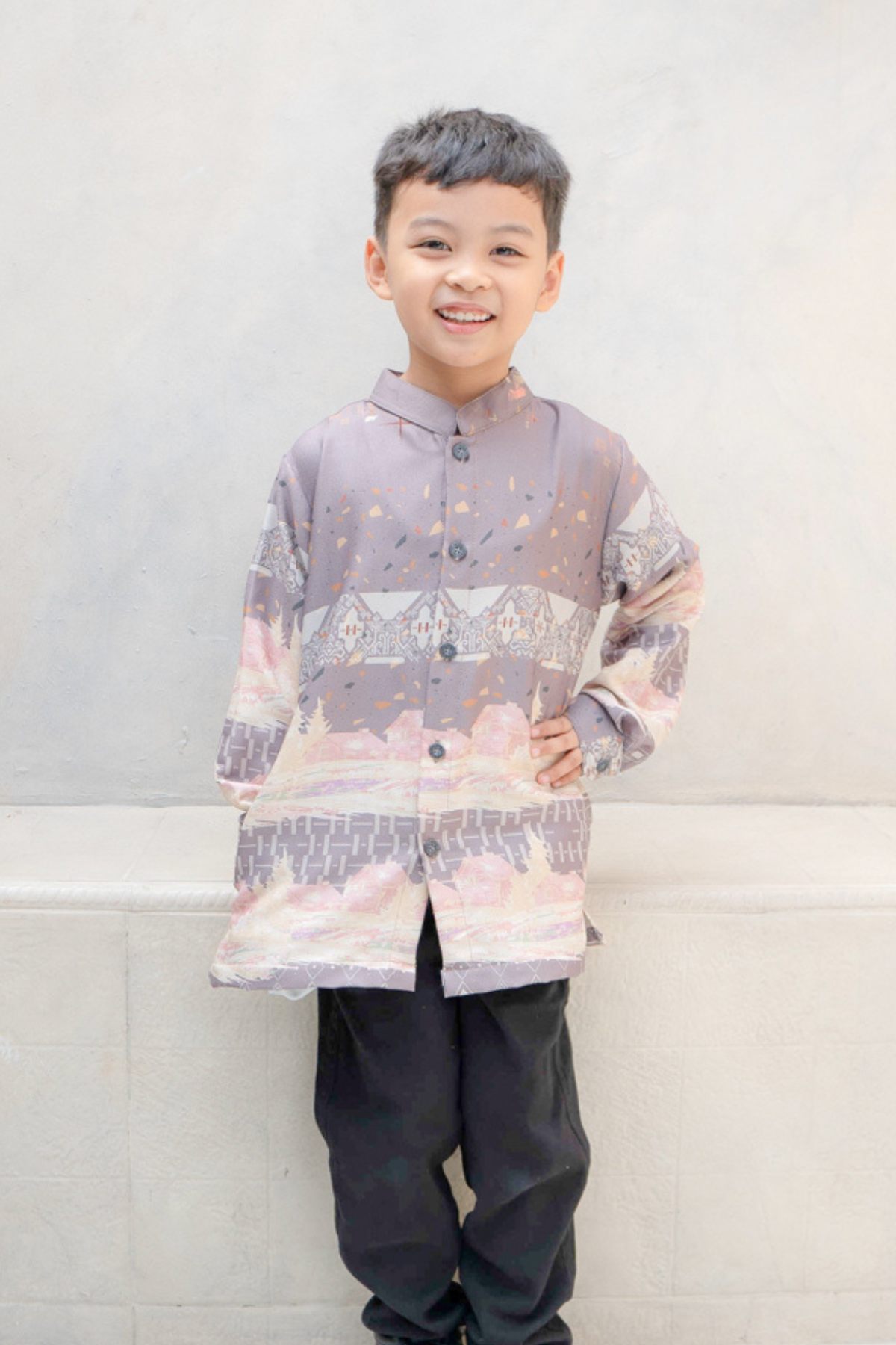 Rumah Senja Koko Boy Family Set | Sarimbit Lebaran - KJ25.2 Brown
