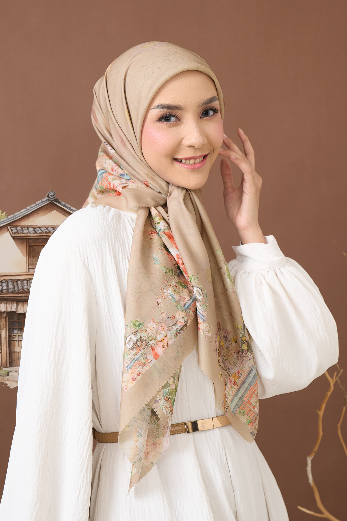 Ohayo Scarf - Kawa Mocca