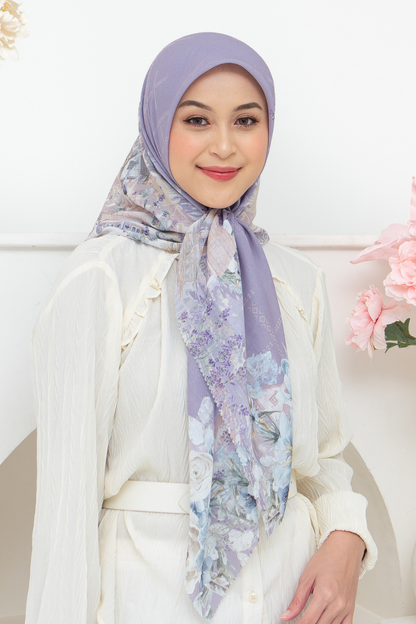 Lavender - Scarf Square British Voal | Purple - LV57.10