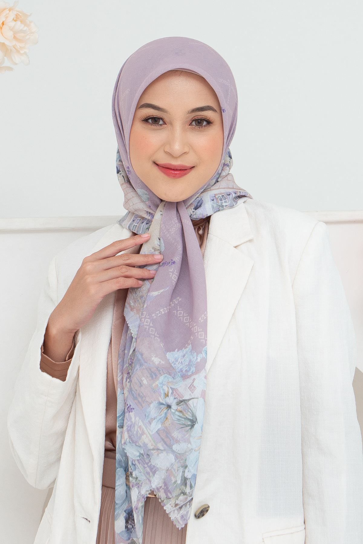 Lavender - Scarf Square British Voal | Lovely Pink - LV57.6