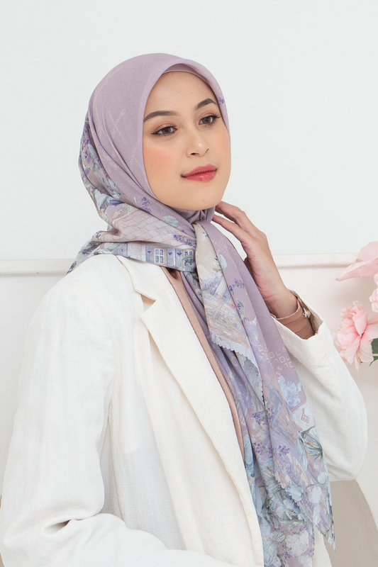 Lavender - Scarf Square British Voal | Lovely Pink - LV57.6