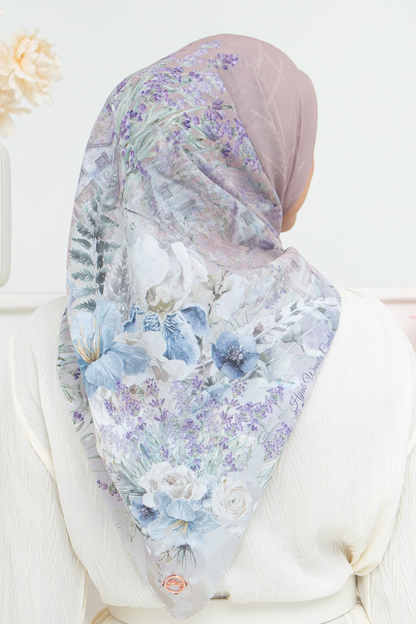 Lavender - Scarf Square British Voal | Mocca - LV57.7