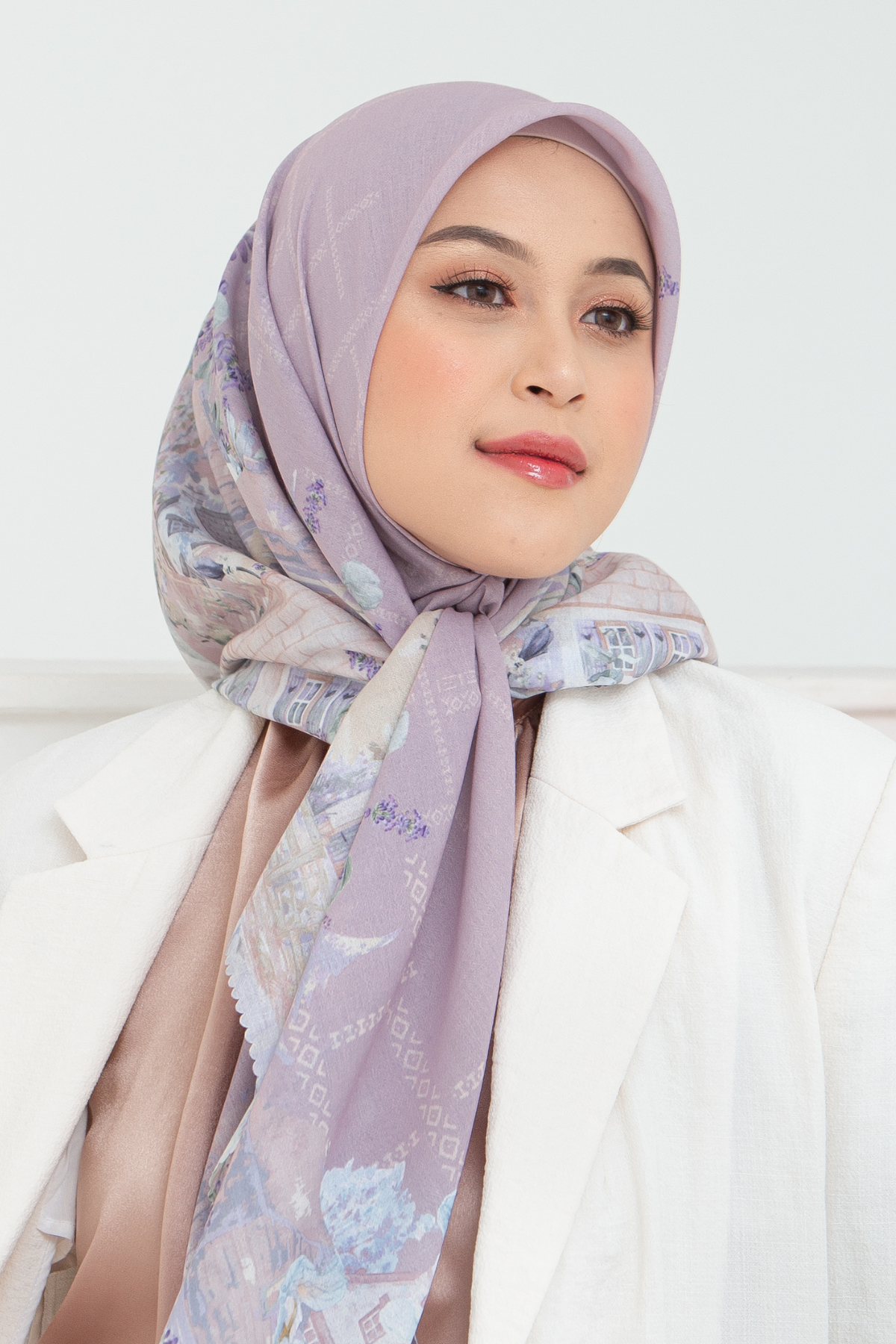 Lavender - Scarf Square British Voal | Lovely Pink - LV57.6