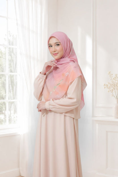 [Buy3 Get1 Free] Lynn Scarf - Peach