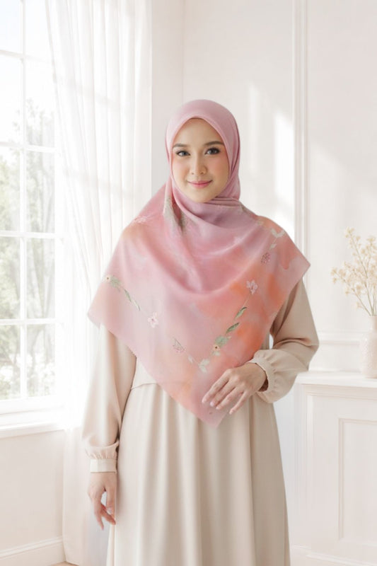 [Buy3 Get1 Free] Lynn Scarf - Peach