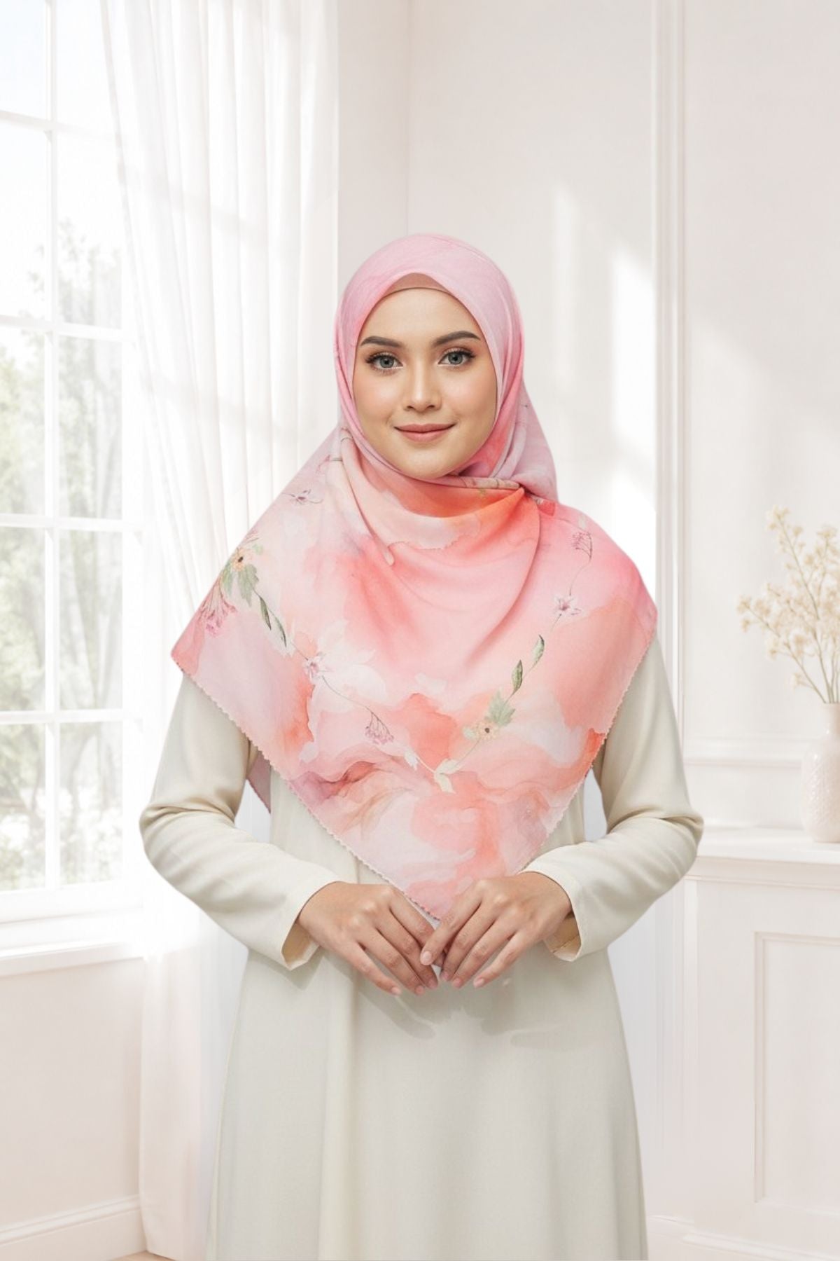 [Buy3 Get1 Free] Lynn Scarf - Rose